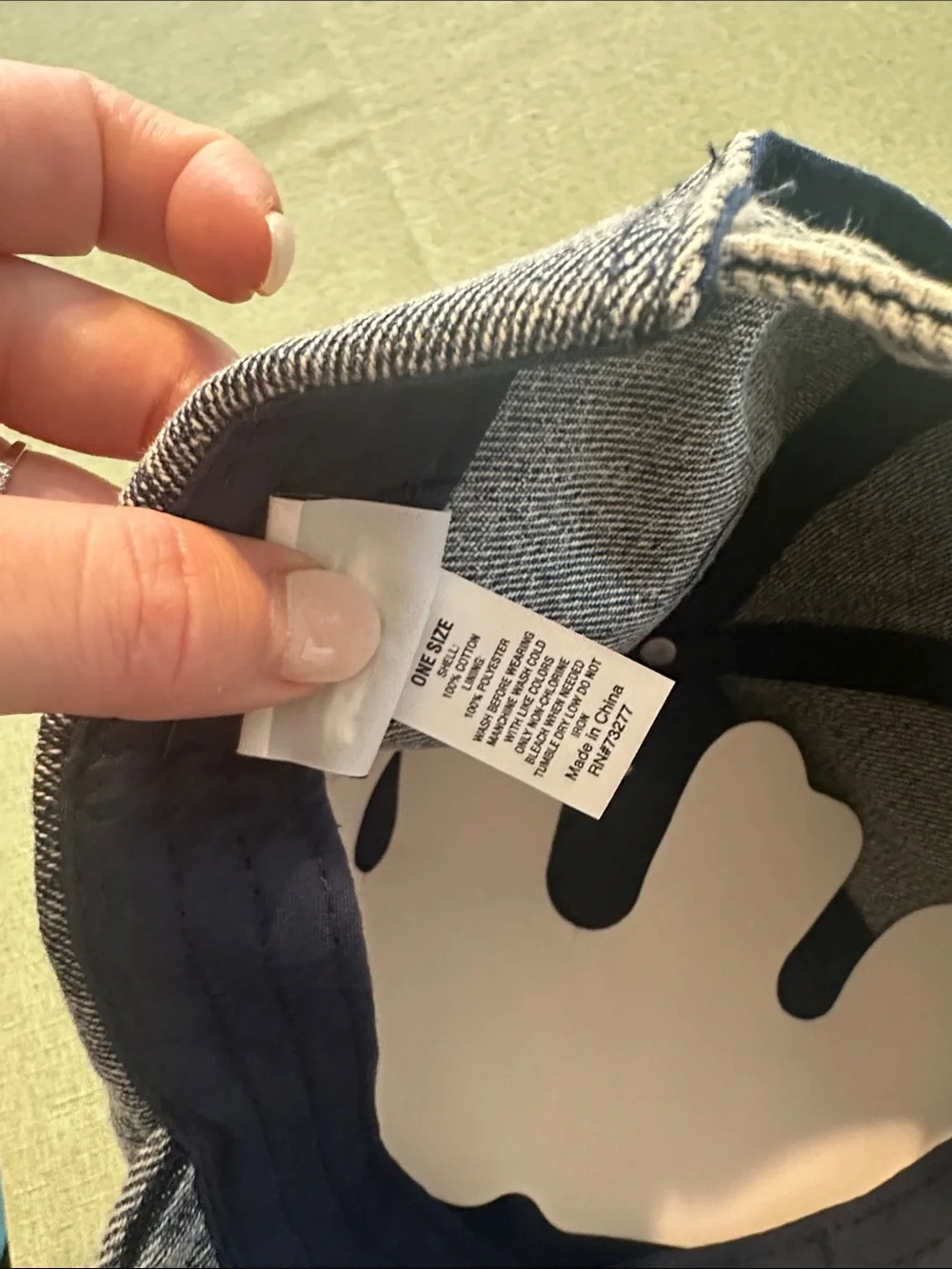 Sonoma Washed Denim Baseball Cap in Navy